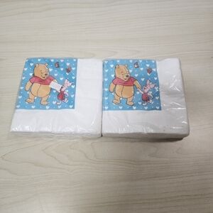 VTG NOS (2) Hallmark Party Express Winnie The Pooh & Piglet Napkins 25x25cm 16ct